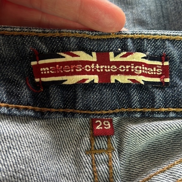 MAKERS Of True Originals Medium Blue Wash Straight Ankle Jeans Size 29 - Picture 10 of 15
